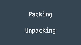 #25 패킹, 언패킹 | 파이썬 강좌 코딩 기초 강의 Python | 김왼손의 왼손코딩