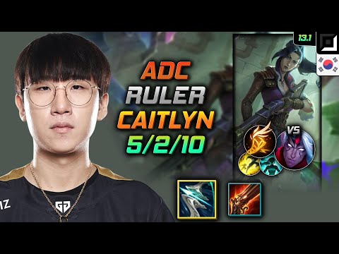 Ruler Adc Caitlyn Build Galeforce Fleet Footwork - Caitlyn Adc vs Varus - LOL KR 13.1