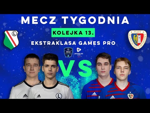 EKSTRAKLASA GAMES PRO: LEGIA WARSZAWA – PIAST GLIWICE W FIFA 21 | 13. KOLEJKA