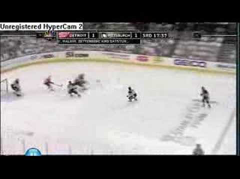 Red Wings @ Penguins 5/31/08 Game 4: Hudler Goal