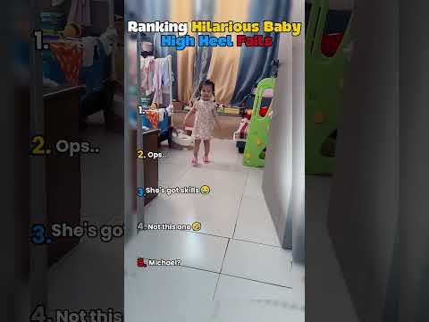 Ranking Hilarious Baby High Heel Fails🤣