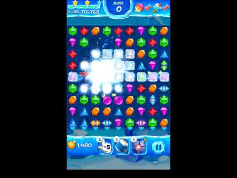 Jewel Pop Mania:Match 3 Puzzle Level 76 ( Jewel Ice Episode ) - Walkthrough ( No Booster )