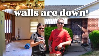 🏠Demolition progress on our fixer upper house & lots of dump runs | part 2 of 5