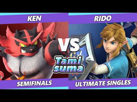 TAMISUMA 205 Semifinals - KEN (Dr. Mario, Incineroar) Vs. Rido (Link) Smash Ultimate SSBU