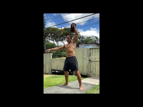 FitPro Hawaii Workout - 16-32 kg. Kettlebell Snatch - June 2, 2021, 10:56 am