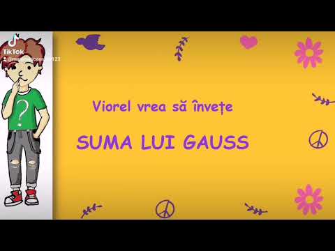 Suma lui Gauss #matematicaonline #iubescmatematica #viorelinvatamatematica #schooliscool