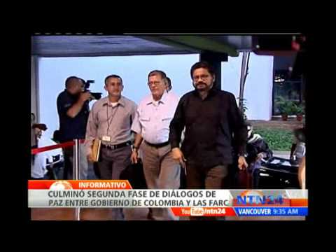 Termina la segunda fase de los diálogos de paz entre el Gobierno de Colombia y las FARC