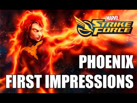 Phoenix Rank up, First Impressions & Gameplay - Marvel Strike Force