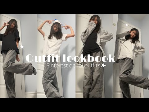 How to style 1 baggy Jean ~ 5 outfits 🩶🎧: Acubi outfits + Yapp w me, August diaries ✭