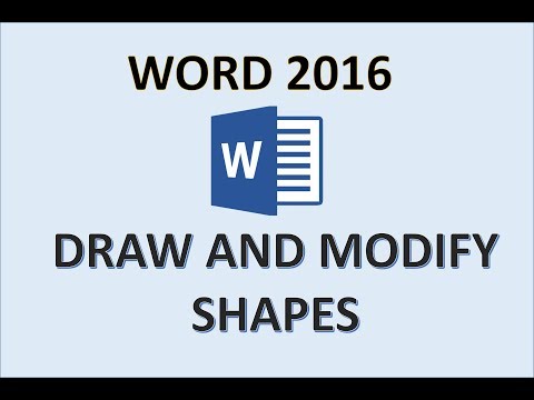 Word 2016 - Draw Shapes - How to Write and Use Drawing in MS 365 Microsoft - Shape Text Box Tutorial
