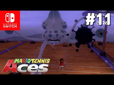 Mario Tennis Aces: Adventure (story mode) walkthrough #11 Savage Sea Bay "Gooper Blooper"