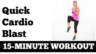 15-Minute Quick At Home Fat Burning Cardio Blast - No Equipment Needed