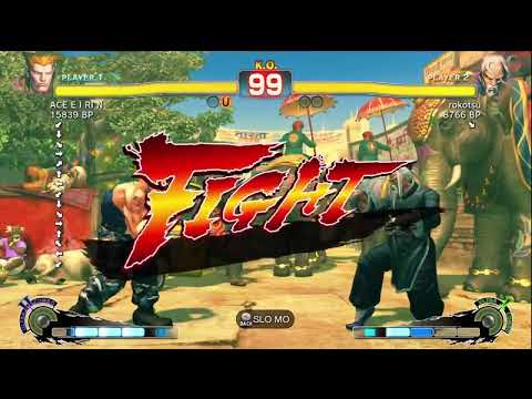 ACE・EIRIN [Guile] vs rokotsu [Gen] SSF4 Japanese Online Ranked Matches - TRUE-HD