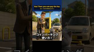 【交通英語】どうやって払う？コインパーキングのフラップ精算と最大料金の説明
