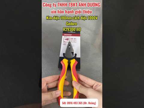 K&igrave;m điện 180mm c&aacute;ch điện 1000V Gedore R29300180