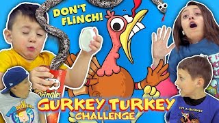 GURKEY TURKEY CHALLENGE (Try Not To Flinch) FUNnel Family Compilation