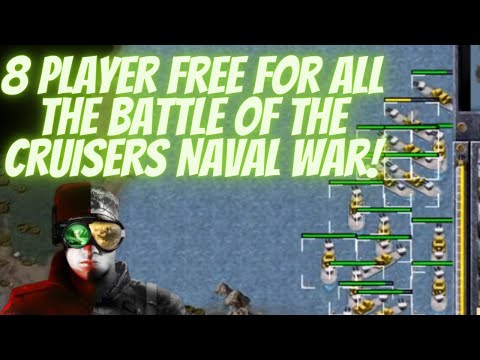 8 player free for all The battle of the cruisers Naval war  Command & Conquer remastered