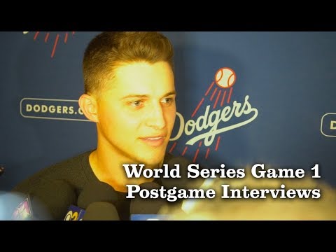 Corey Seager, Yasiel Puig, and Cody Bellinger Talk World Series Game 1 Los Angeles Times