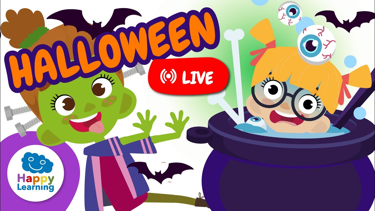 🔴 LIVE: 🎃 HALLOWEEN! 🎃 Fun Facts, Monsters & Traditions | Happy Learning