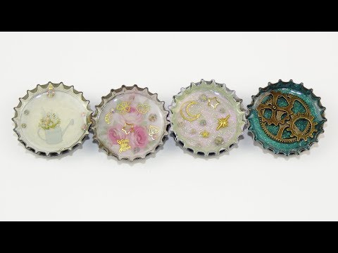 Recicla Chapas haz chulísimos imanes con resina UV