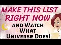 Abraham Hicks 🌠 MAKE THIS LIST RIGHT NOW ~ AND WATCH WHAT UNIVERSE DOES! 🎉💕🌟 Loa