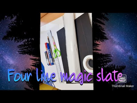 Four-line tracing SLATE for kids No Slate ...don't worry 🙂