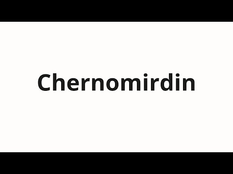 How to pronounce Chernomirdin