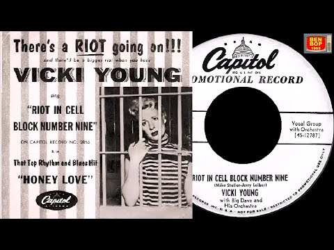 VICKI YOUNG - Riot On Cell Block Number Nine / Honey Love (1954)