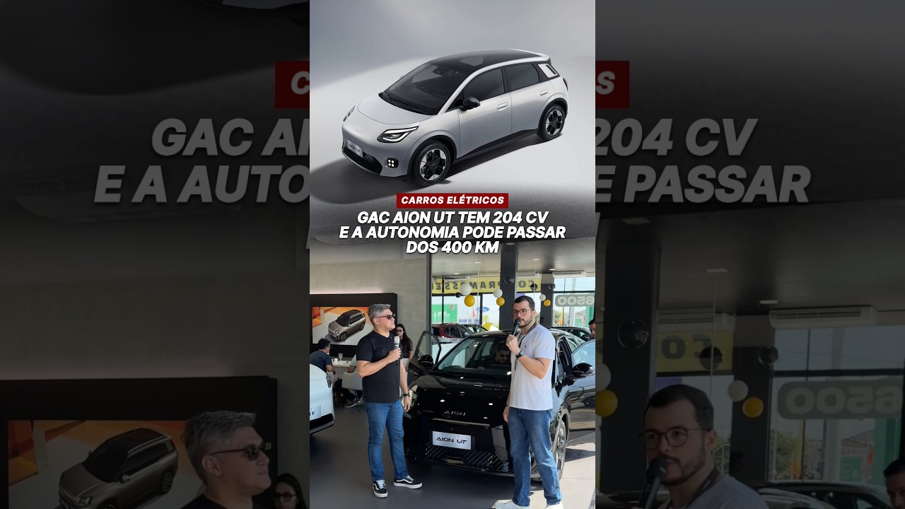 GAC AION UT tem 204 cv e a autonomia pode passar dos 400 km