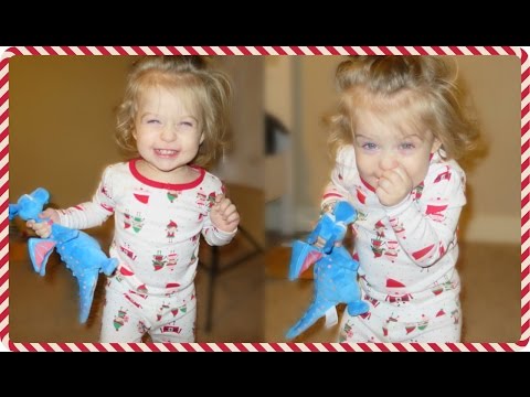 TODDLER REACTS TO NEW TOY | Vlogmas Day 1, 2015 Video