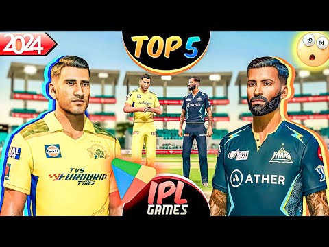 TOP 5 🔥 IPL GAMES FOR ANDROID 2024 | BEST IPL GAMES WITH HIGH GRAPHICS | GAMERX