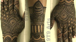 New Bridal Mehndi Design for Full HandBack Hand Me