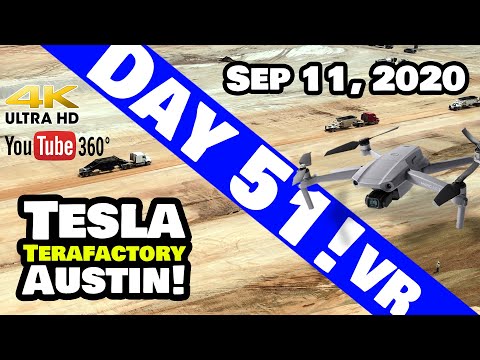 Tesla Giga Texas - RAW 360 VR Footage of Tesla Giga Texas Construction Site! 9/11/20