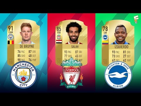 The Highest Rated Player At Every Team In Premier League Of FIFA 18 ⚽ Footchampion Video