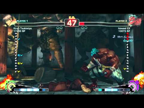 Kiryu Tsukimiya [Guy] vs himmel EX [Hakan] SSF4 Japanese Online Ranked Matches - TRUE-HD
