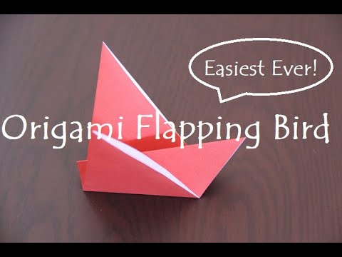Origami Flapping Bird (Level: 3 year old+)