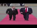 Wide Putin And Trump Walking At Alaska 2025