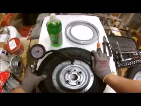 Tutorial Montaggio gomme e cerchi vespa 50 N L Prima serie