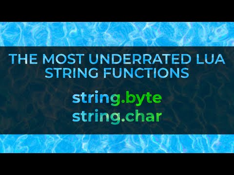 String Byte And String Char Lua Scripting
