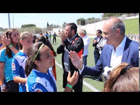 Deportividad entre el Espanyol femenino y el Parquesol