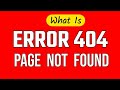 Site पर ERROR 404 कयो आता है ERROR 404 का मतलब क्या है F