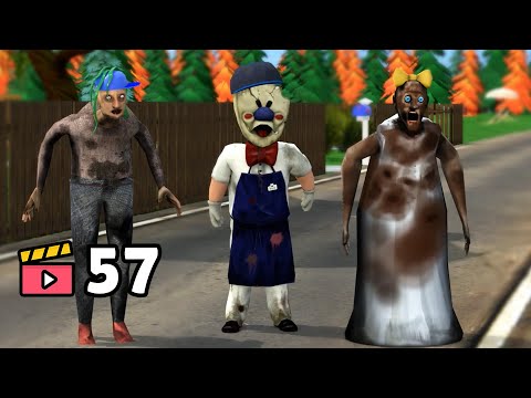 Granny, Ice Scream, Grandpa - They do the dirty work! - funny horror animation (Compilation #57)