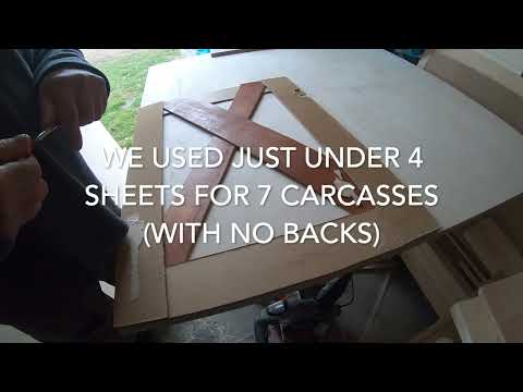VLOG 66, Narrowboat Fit Out - Galley (Kitchen) PART 2 - Carcasses