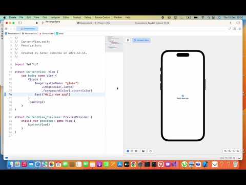 How to preview Xcode Swift UI app | Preview area not showing | How to hide and show Canvas