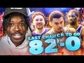 My Final Chance To Go 82 0 In NBA 2K