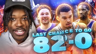 My Final Chance To Go 82-0 in NBA 2K