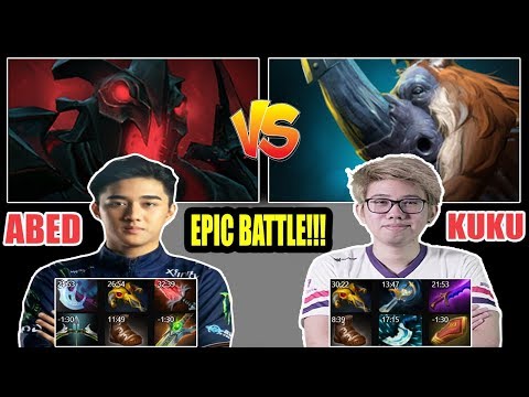 ABED SHADOW FIEND VS KUKU MAGNUS - EPIC BATTLE!!! - DOTA 2 DOTA 2
