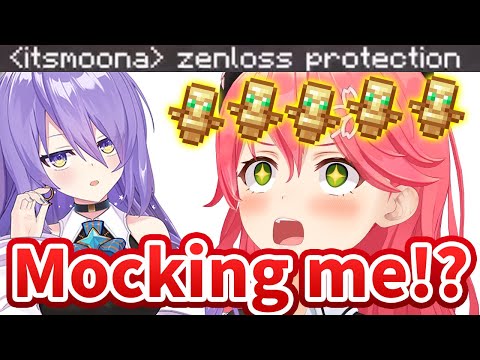 Miko thought Moona was mocking her after receiving Perfect Zenloss Protection [Hololive/Eng sub]