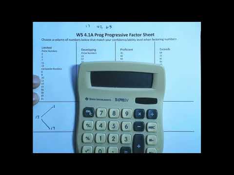 Mini 4.1A Progressive Factor Sheet