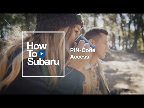 Subaru How-to: Configure PIN-code Access